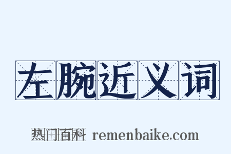 左腕近义词是什么意思的图片